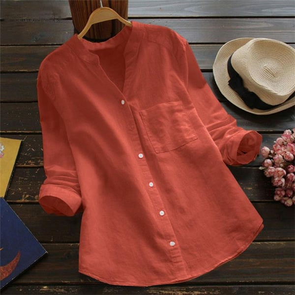 Airy linen-cotton shirt for everyday wear – Emily