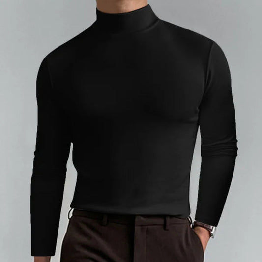 Slim fit long-sleeved turtleneck shirt for men Oliver