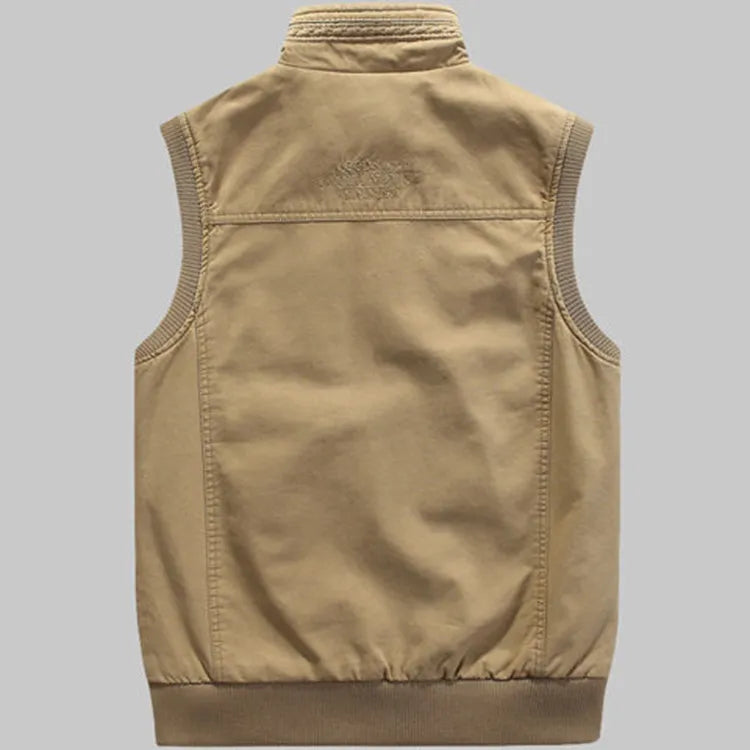 Vintage Multi-Pocket Vest for Men Faber