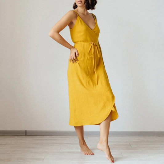 Shawn Stylish Linen Summer Dress