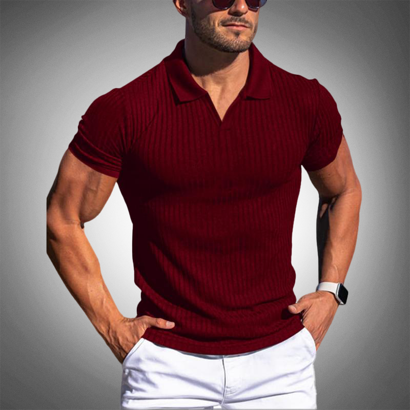 Elegant Slim Fit Polo Shirt Gilon