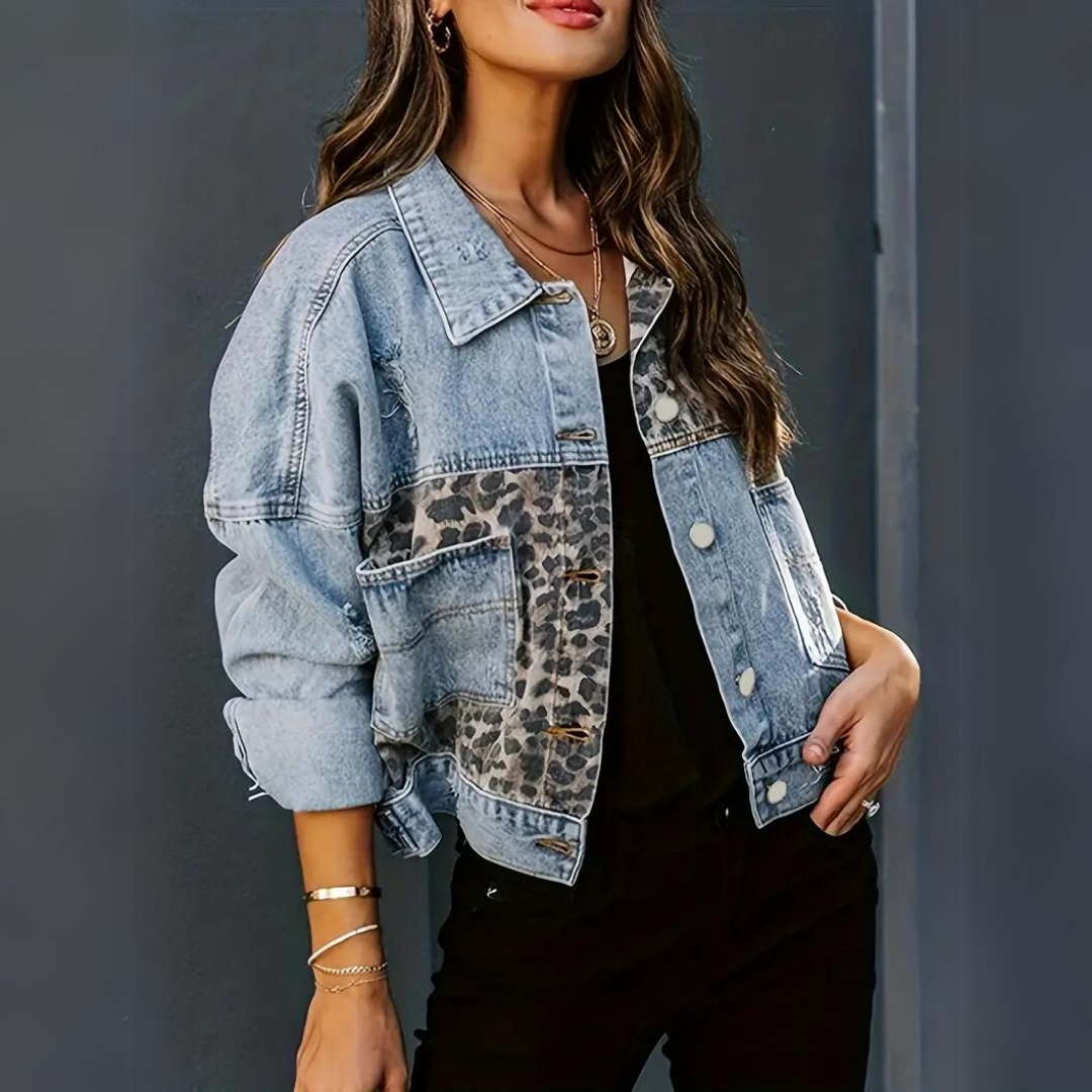 Trendy leopard print jacket Indy