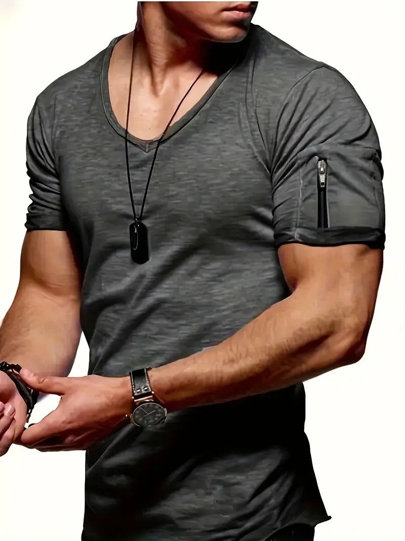 Casual Men's V-Neck T-Shirt Jaden