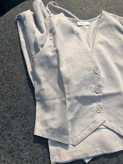 summer linen set