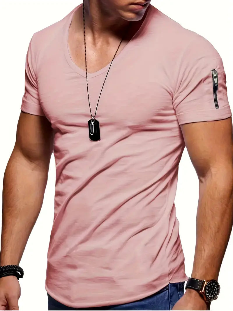 Casual Men's V-Neck T-Shirt Jaden