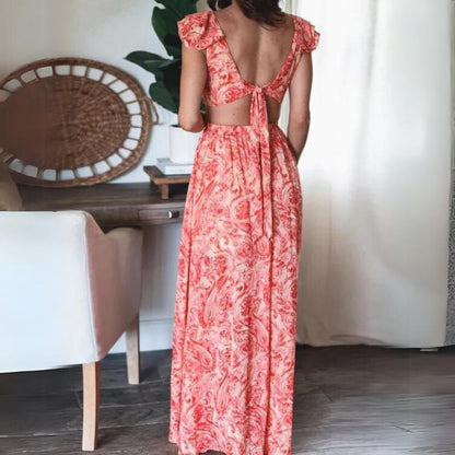 Stylish maxi dress with slit Coralie