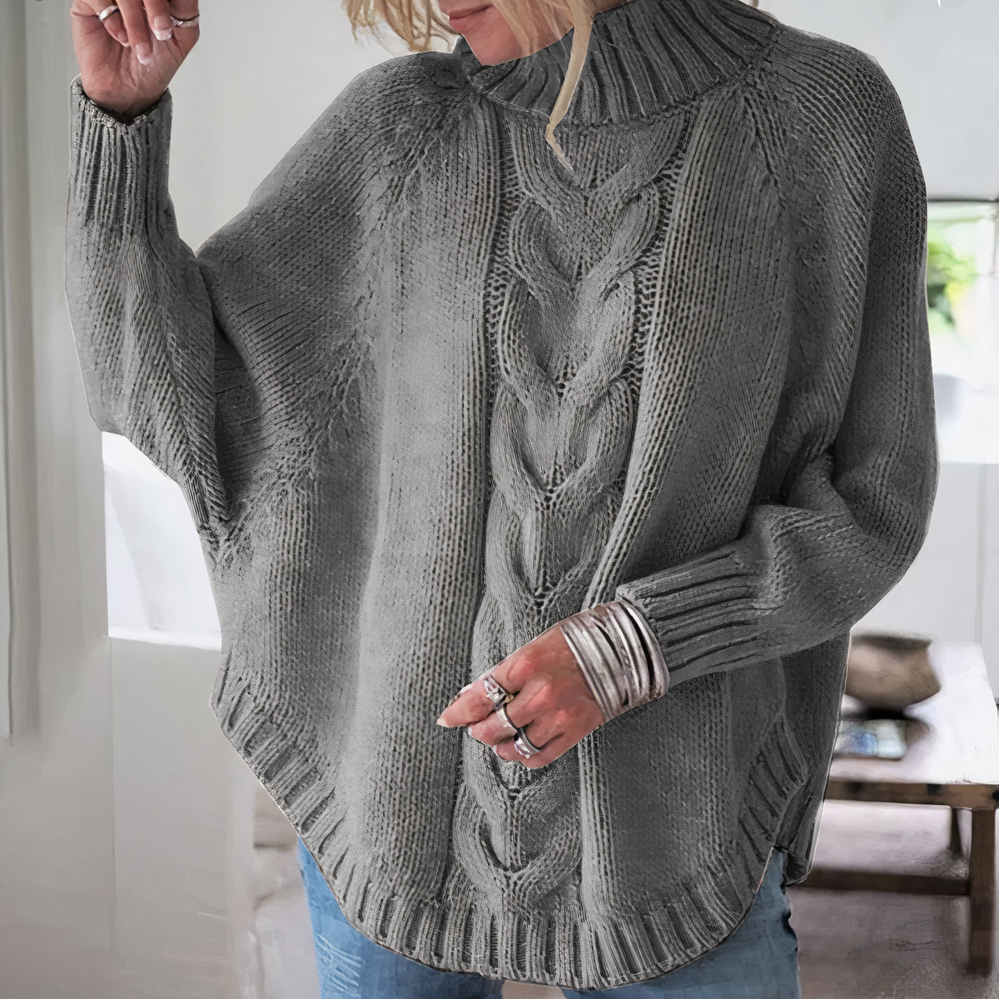 batwing sleeve knitted sweater Ariah