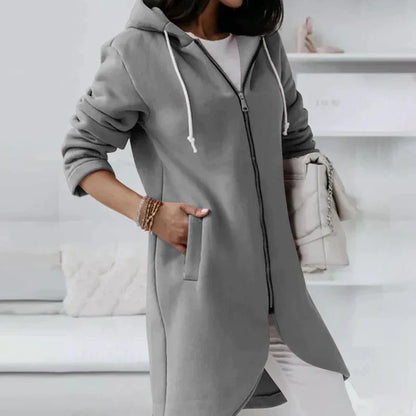 Long hooded zipper - Alba