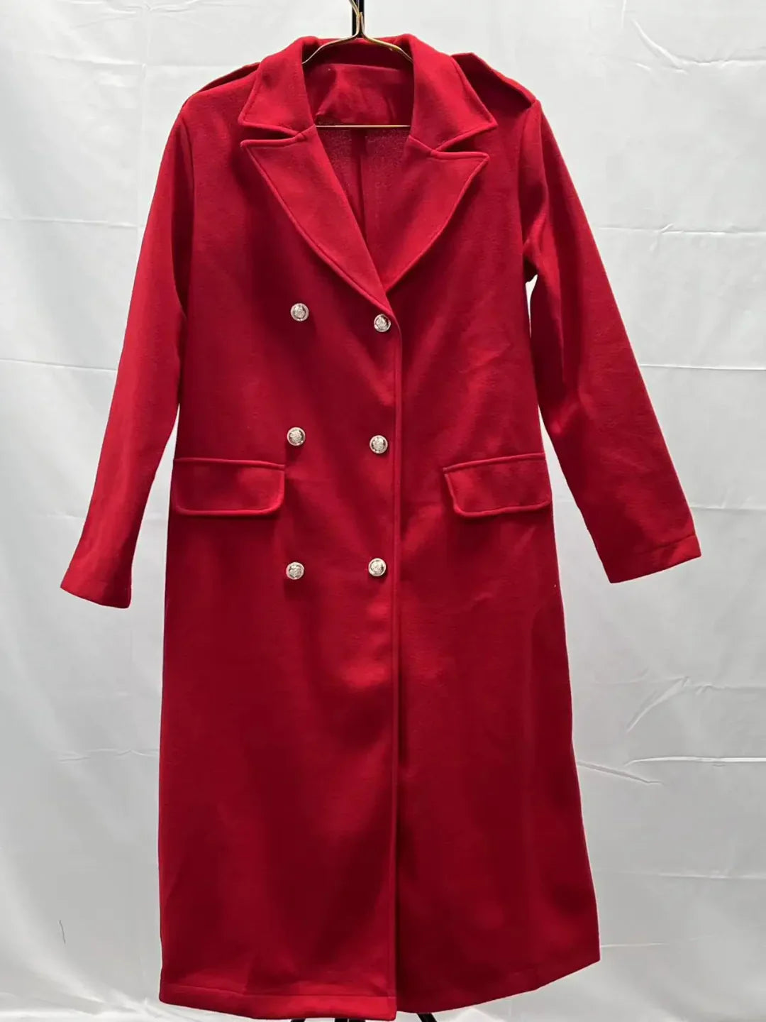 Long women's coat made of wool blend Aldea