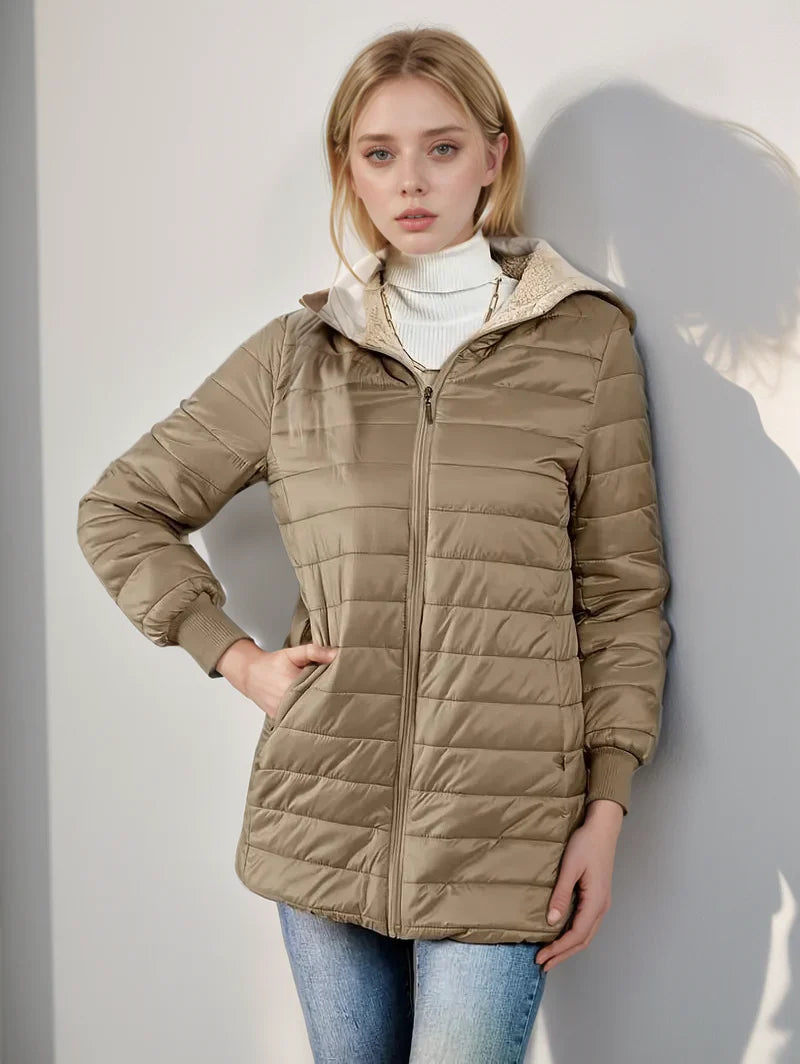 Fleece-lined jacket for women Alica