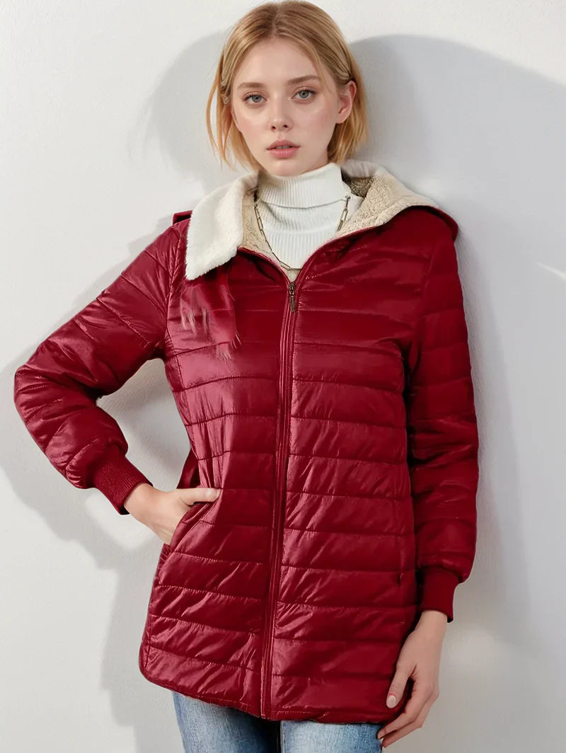 Fleece-lined jacket for women Alica