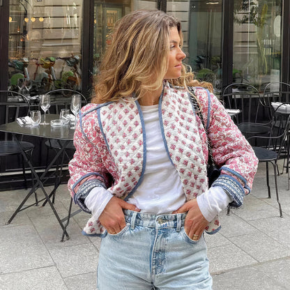 Vintage patchwork jacket for women Alisha