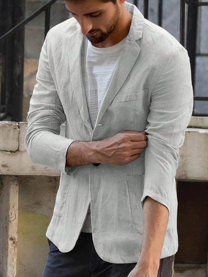 Modern linen jacket for men Alonso