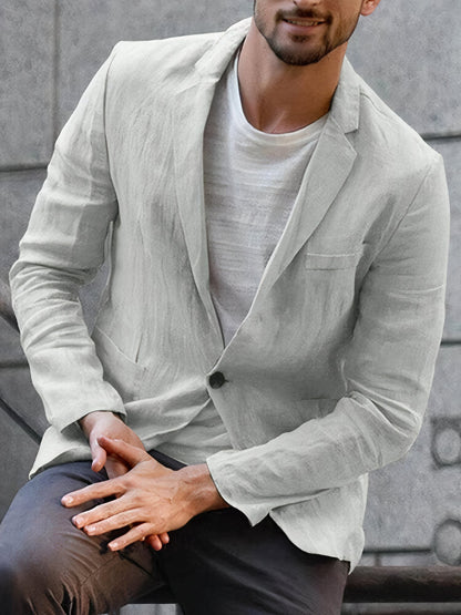 Modern linen jacket for men Alonso