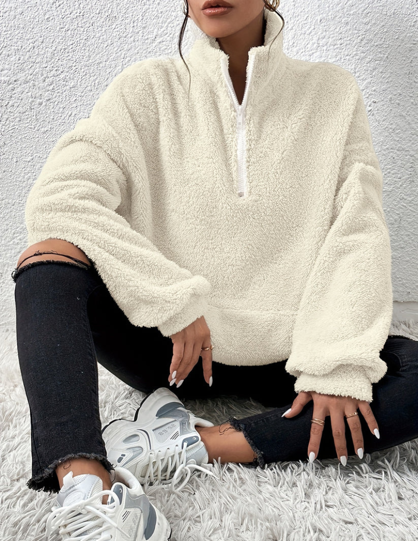 Cozy fleece sweater Amara