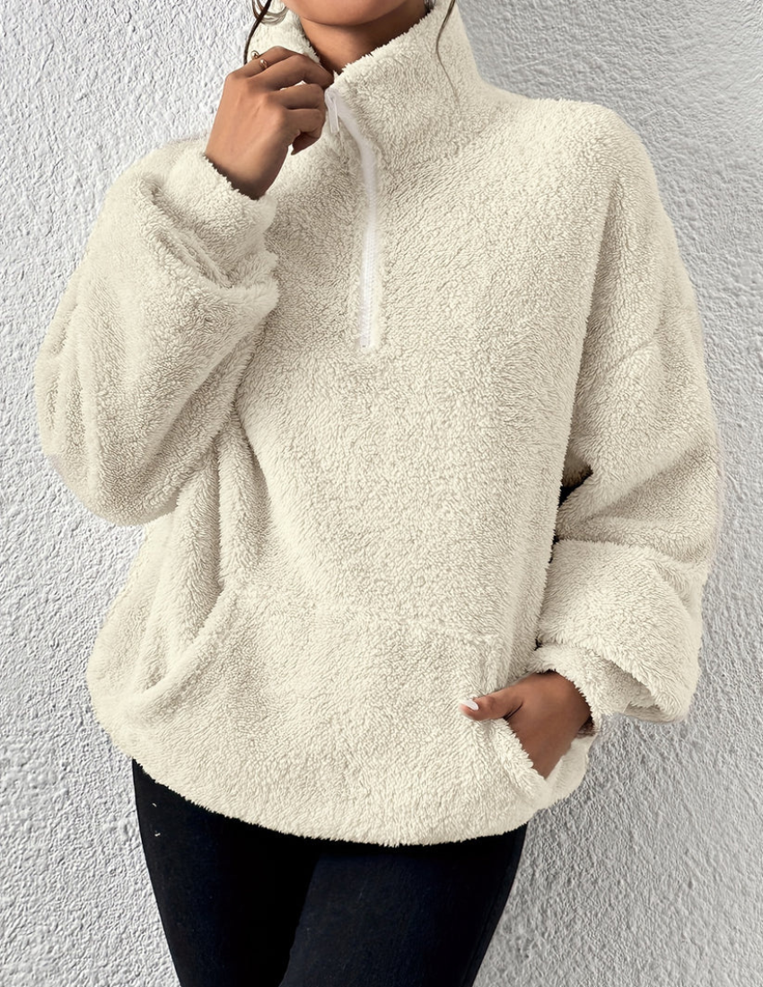 Cozy fleece sweater Amara