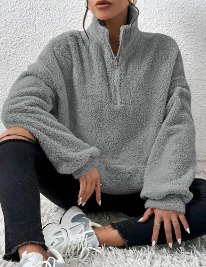 Cozy fleece sweater Amara