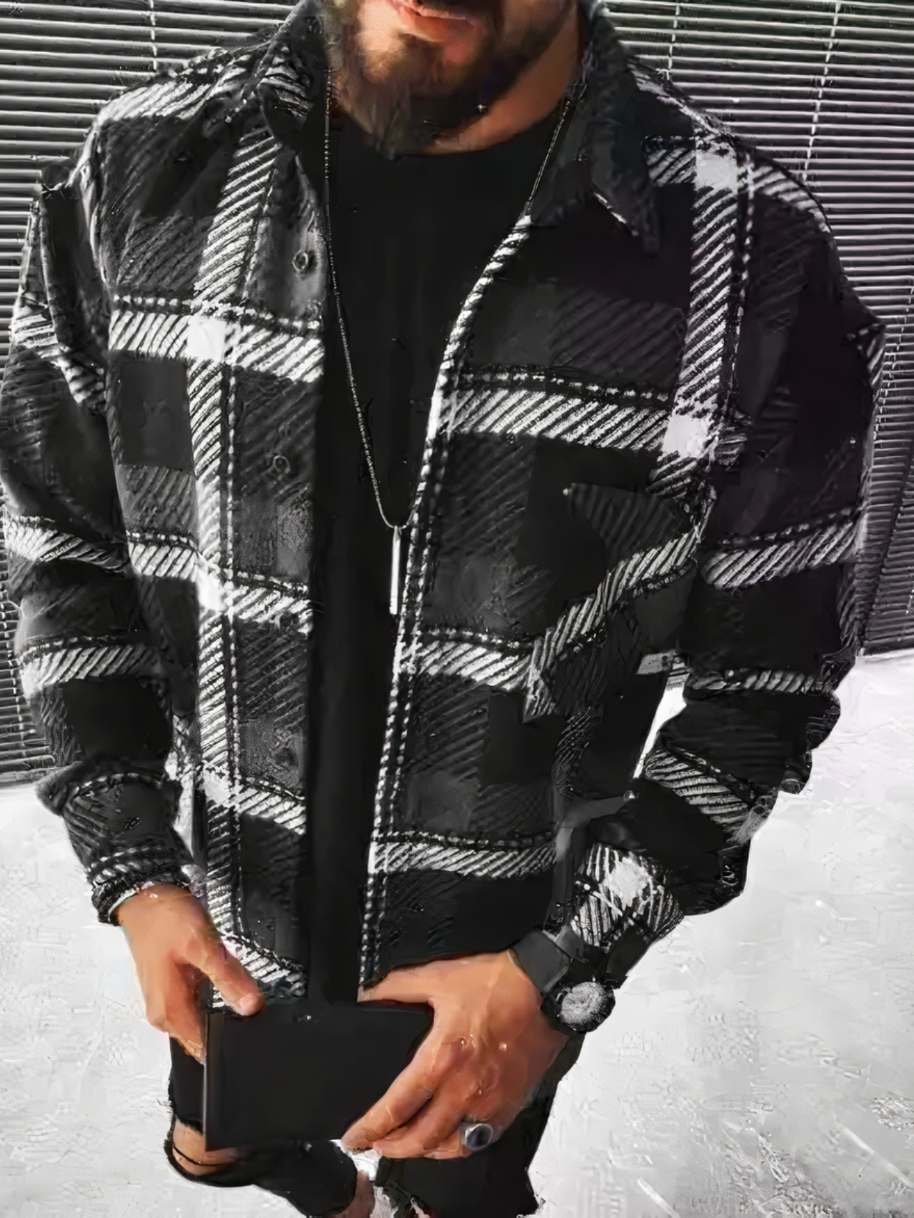 Andy Y2K wool flannel shirt