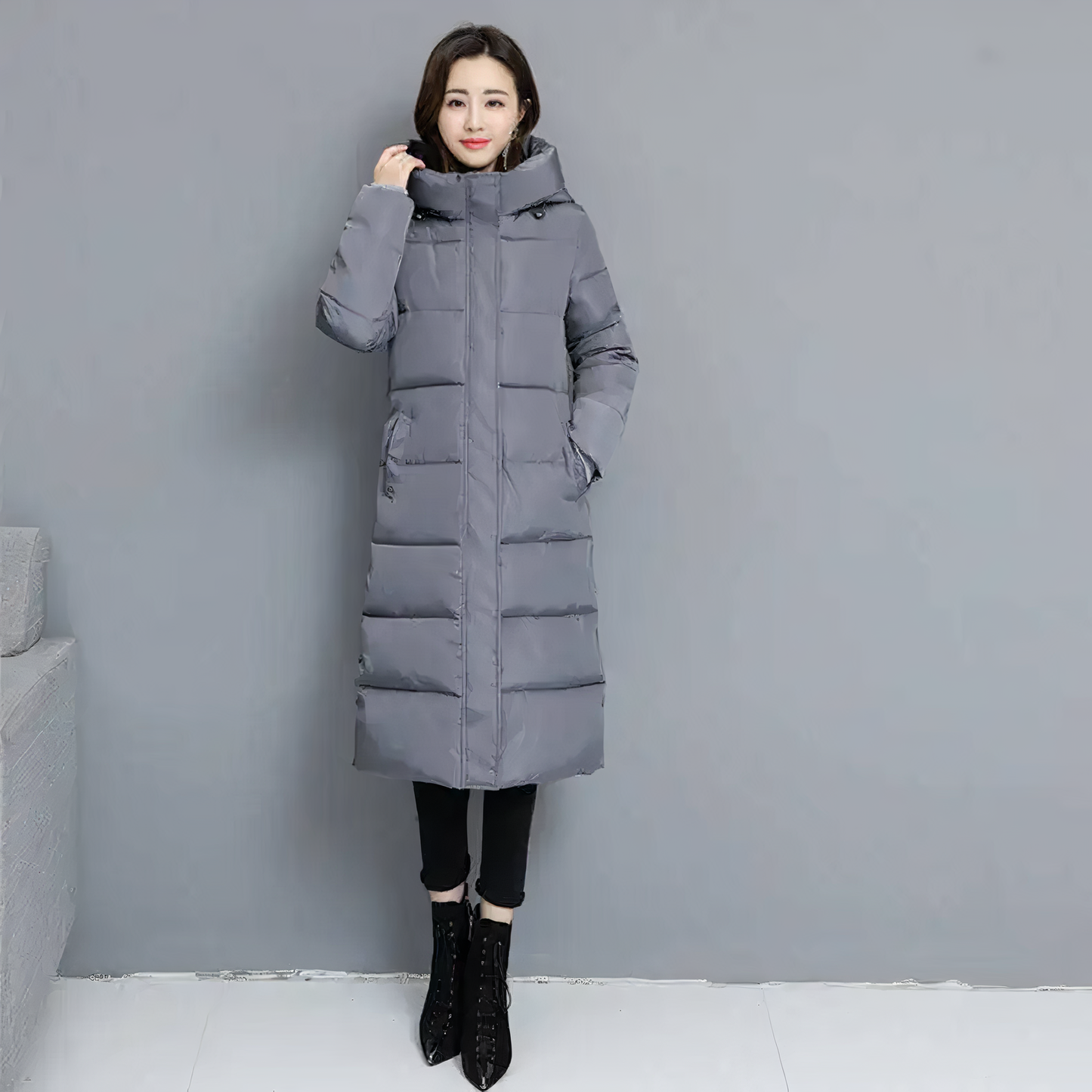 Long winter puffer jacket for women Aniya