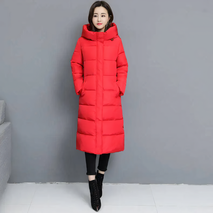 Long winter down jacket for women Aniya