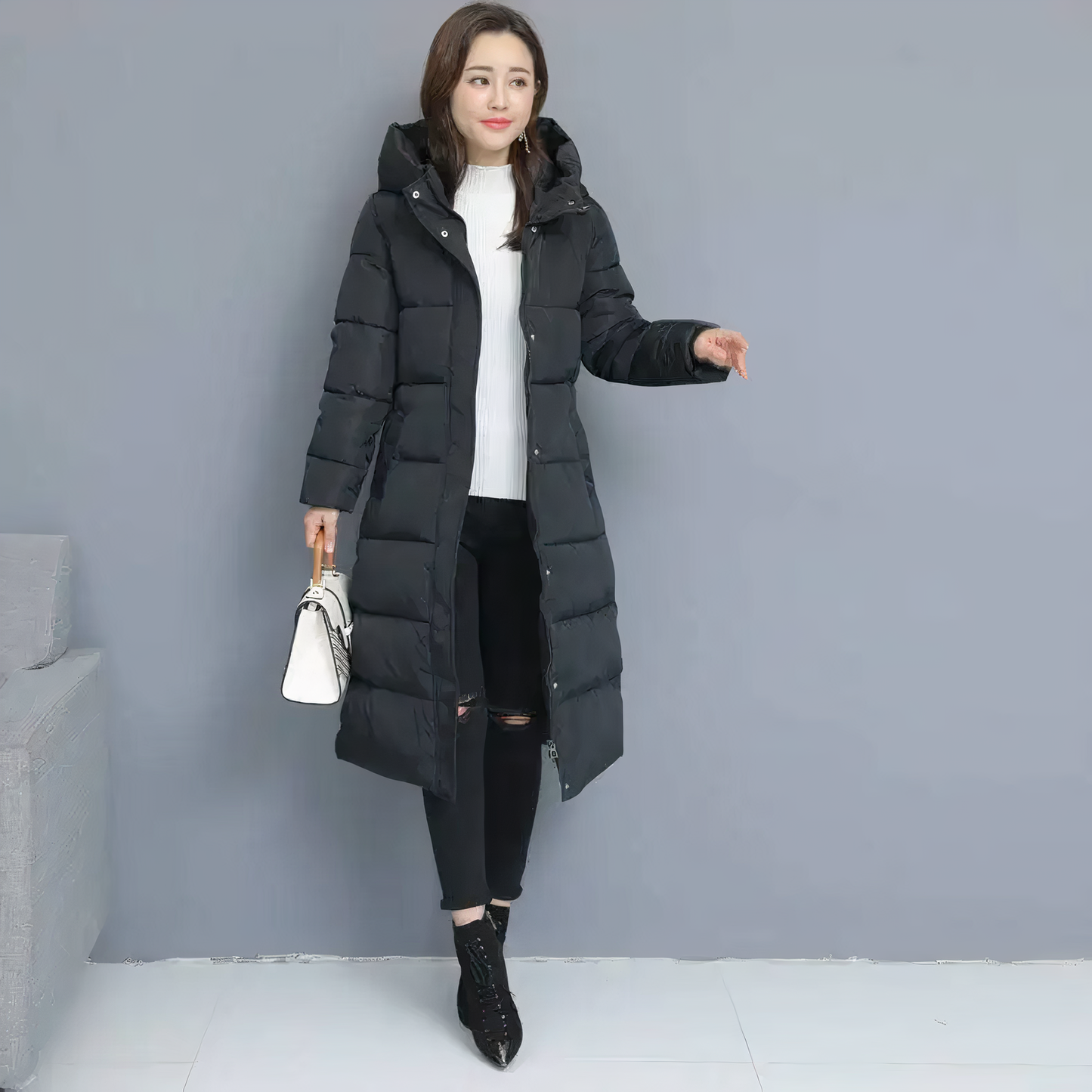 Long winter puffer jacket for women Aniya