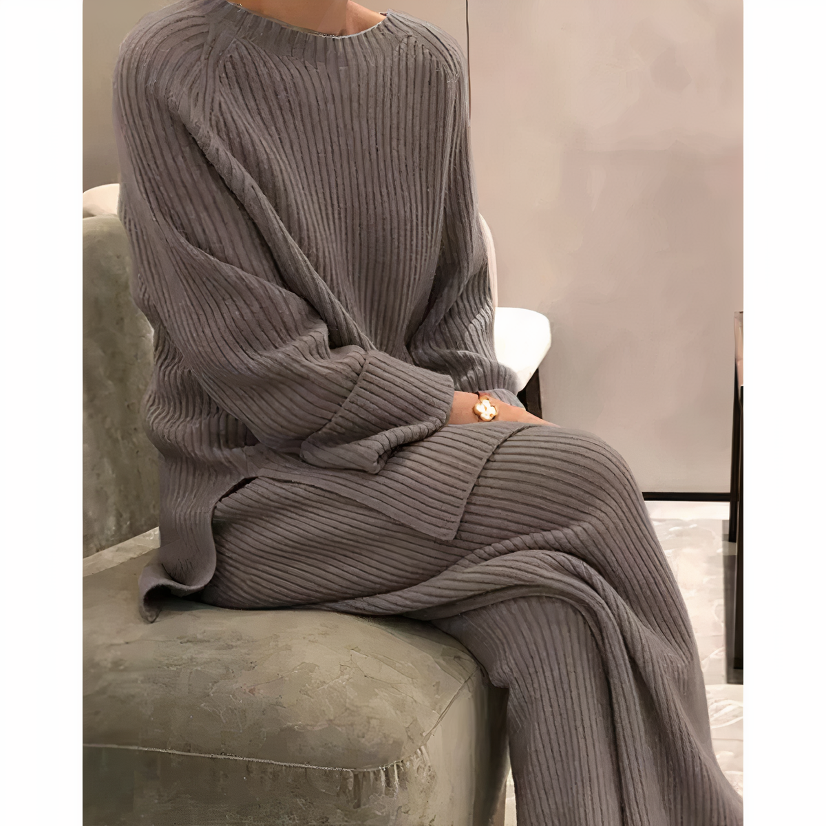 Casual Knitted Sweater and Pants Set Samantha