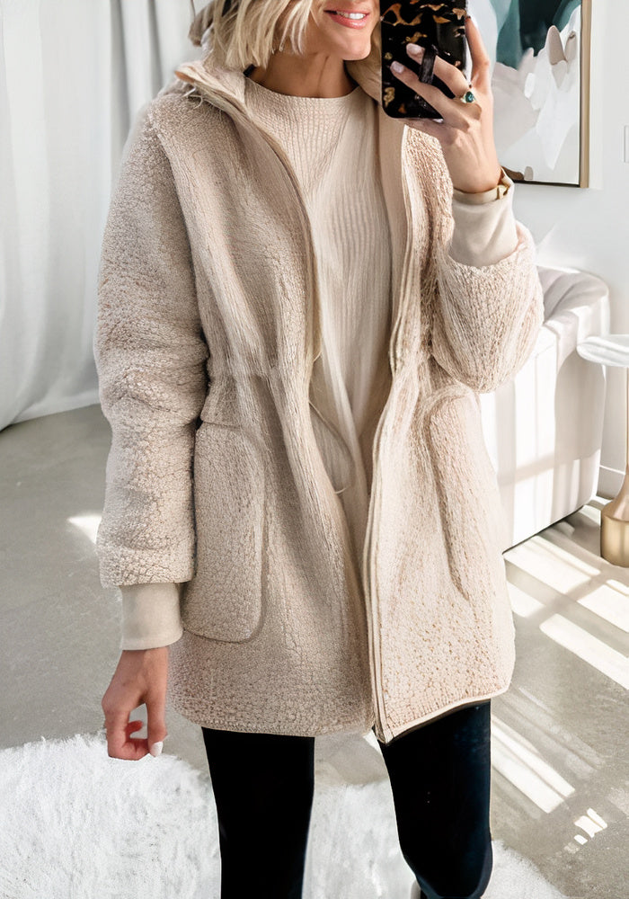 Stylish winter fleece jacket for women Alise