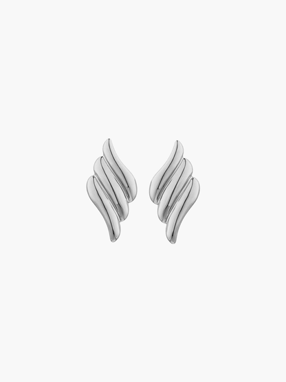 angel statement earrings