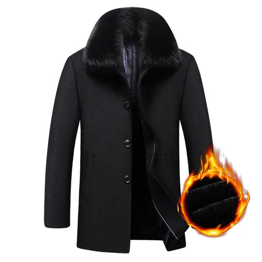 Winter coat with fur collar Rovic