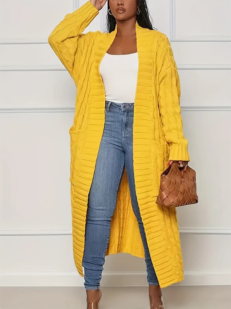 Oversized chunky knit cardigan with pockets Brooklyn