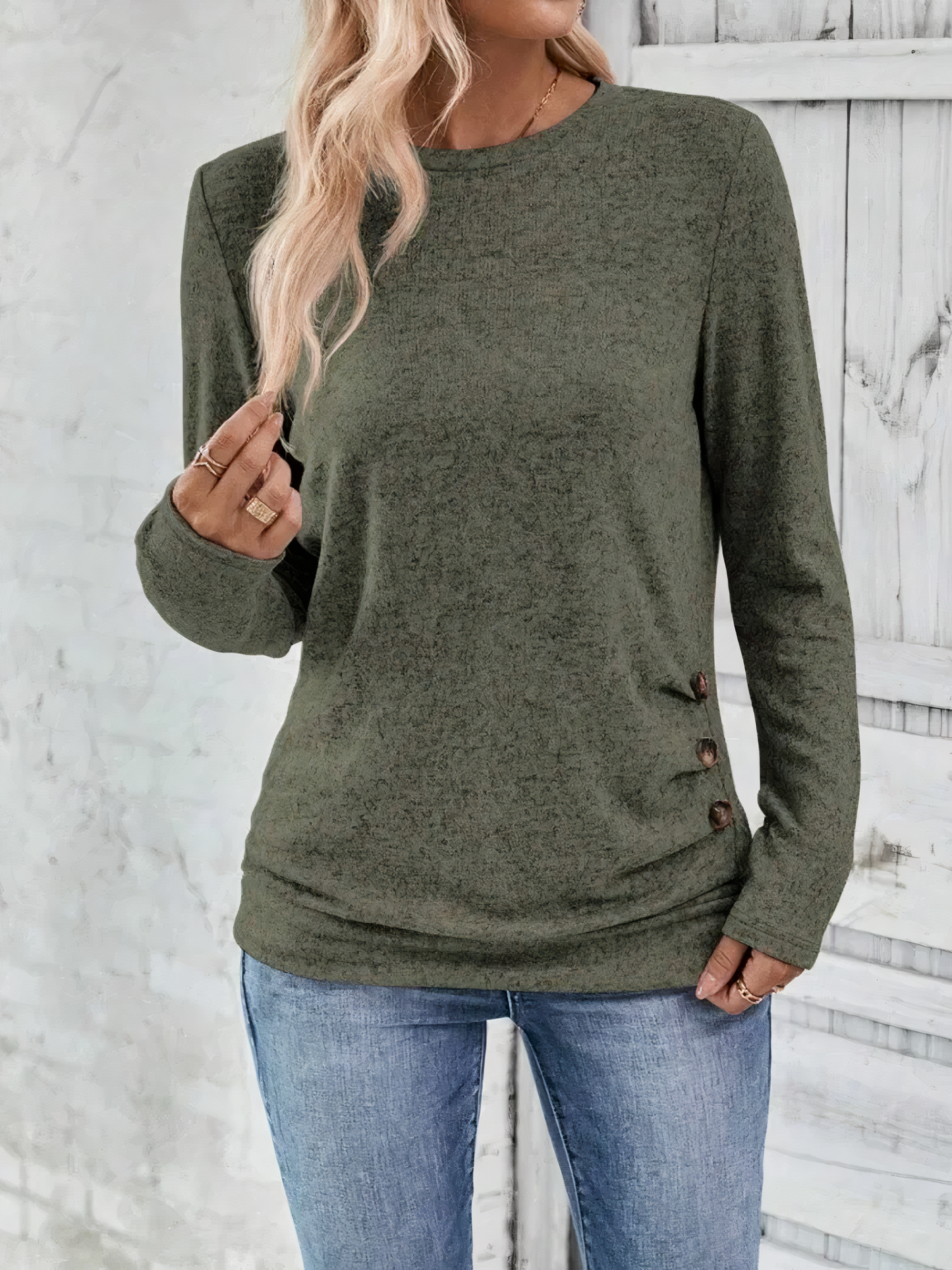 Stylish round neck top Bryn