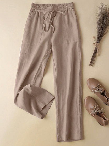 Elsa - Lightweight linen trousers for women