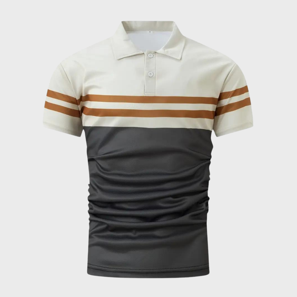 Elegant Striped Polo Shirt for Men Jako