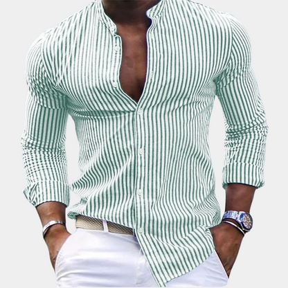 Men's long-sleeved shirt with stripes Erol