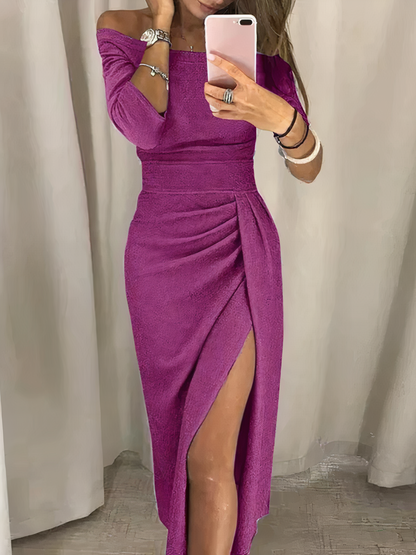 shoulder-accentuated pencil dress Carina