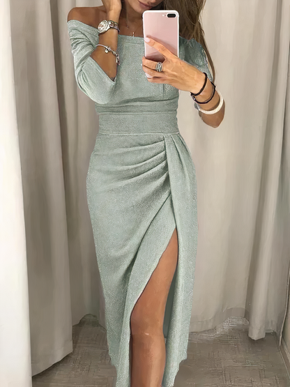 shoulder-accentuated pencil dress Carina