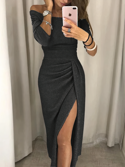 shoulder-accentuated pencil dress Carina