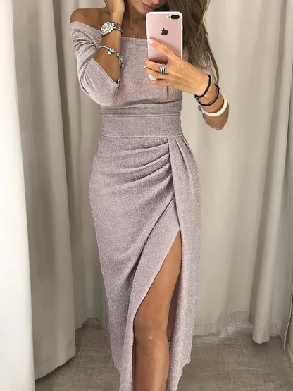 shoulder-accentuated pencil dress Carina