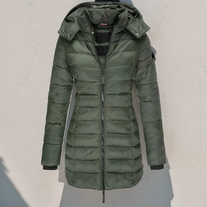 Women's winter coat with hood Carlis