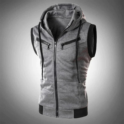 Slim Fit Hooded Vest for Men Carson