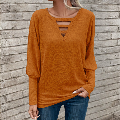 Comfortable long-sleeved top for women Cataleya