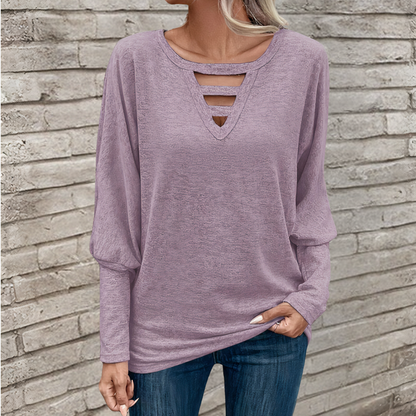 Comfortable long-sleeved top for women Cataleya