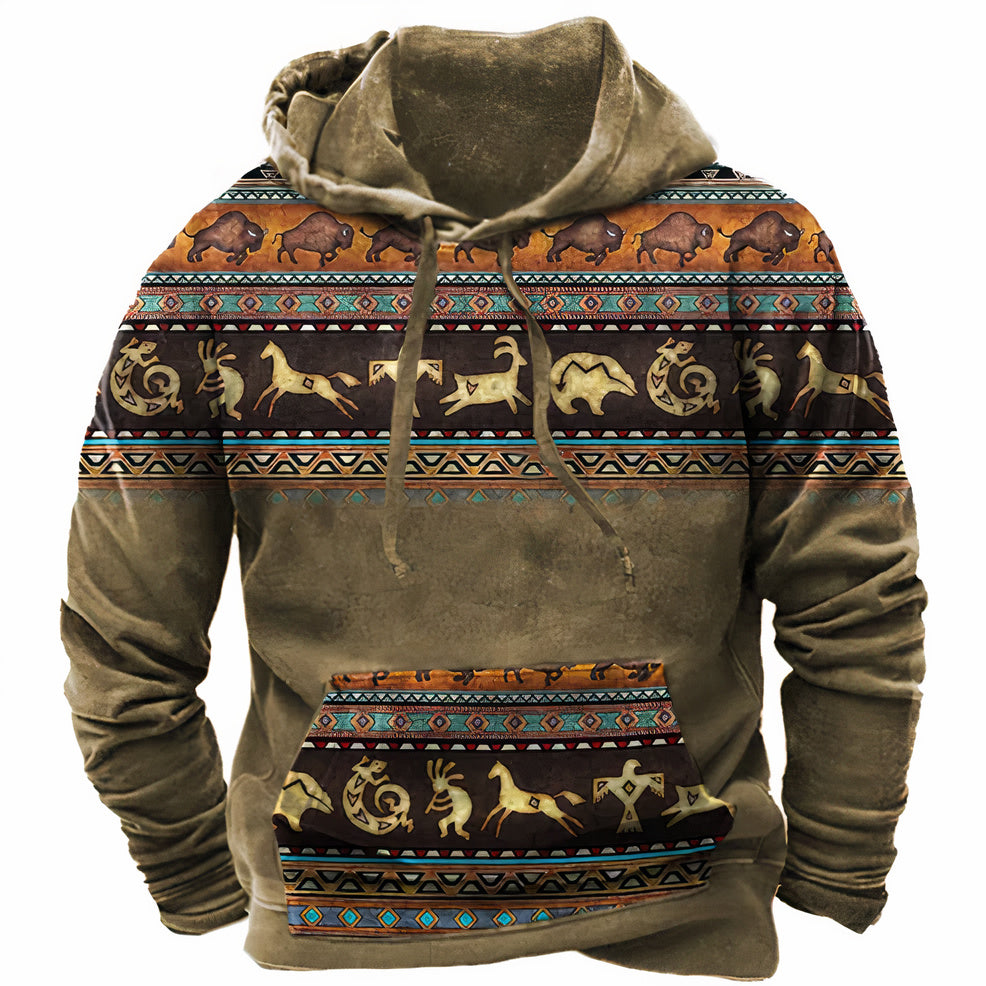 Vintage Inspired Hoodie for Men Charlie