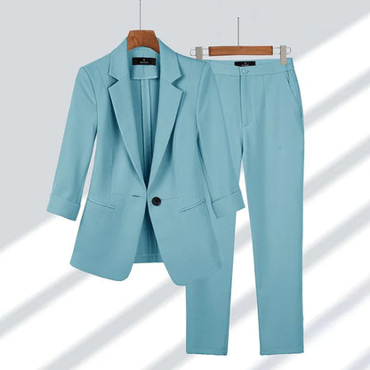 Stylish blazer and trouser ensemble Chrysta