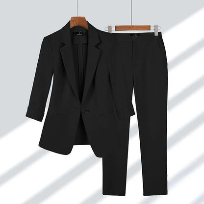 Stylish blazer and trouser ensemble Chrysta