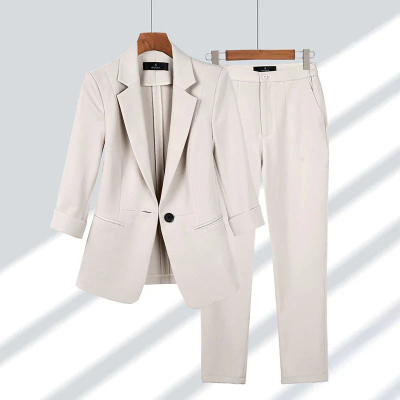 Stylish blazer and trouser ensemble Chrysta