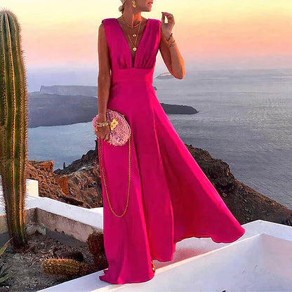 Elegant sleeveless dress for summer Corine