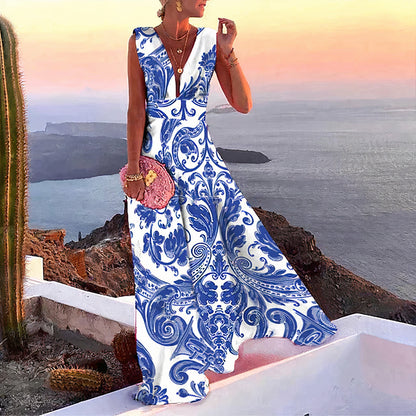 Elegant sleeveless dress for summer Corine