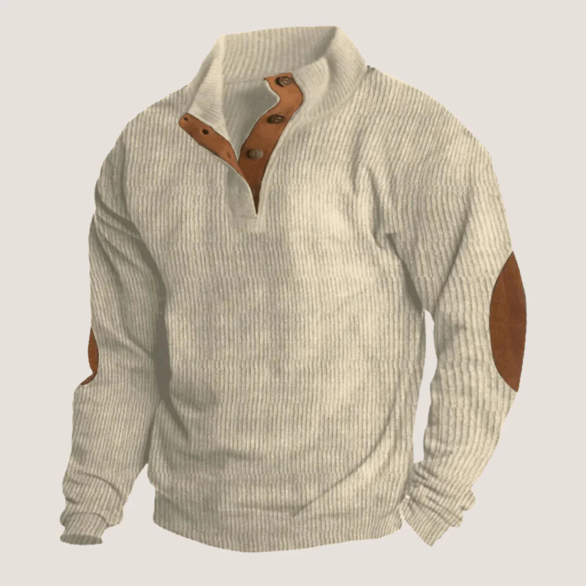 Caden Men's Ribbed Button Sweater