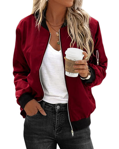 Fashionable streetwear bomber jacket Henia